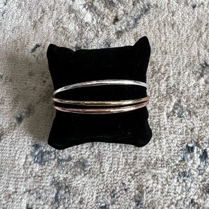 Stella & Dot Essential Hammered Cuff Set